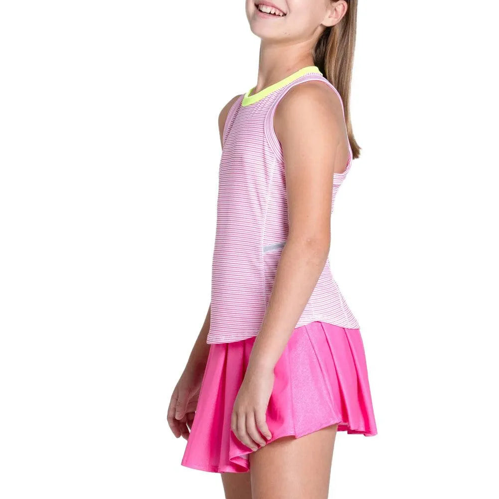 Girls' Victory Streak Tennis Tank Pink