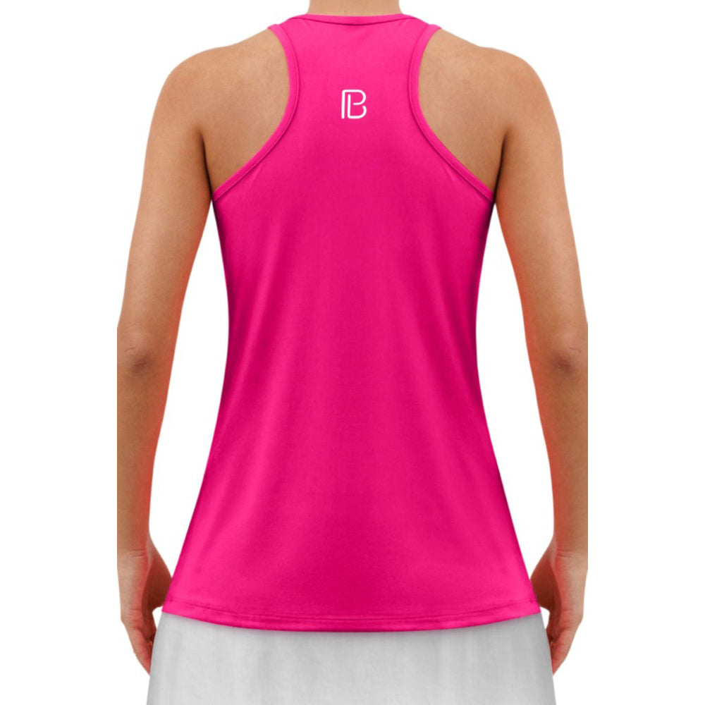 Picckleball Bella Racerback Tank Diva Pink