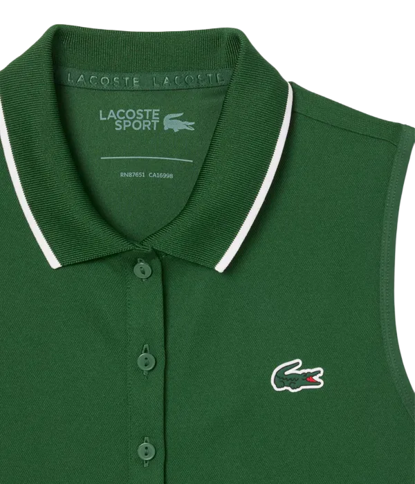 Vestido Lacoste Verde/White 2025