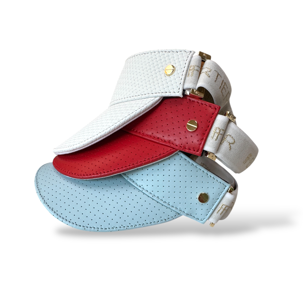 Fenix Sportier The Leather Visor - Bleu Ciel & Gold