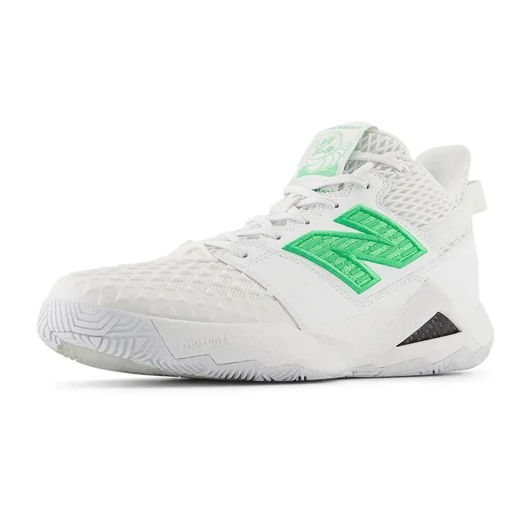 Women's Coco CG2 B Width Tennis Shoes White and Green Apple