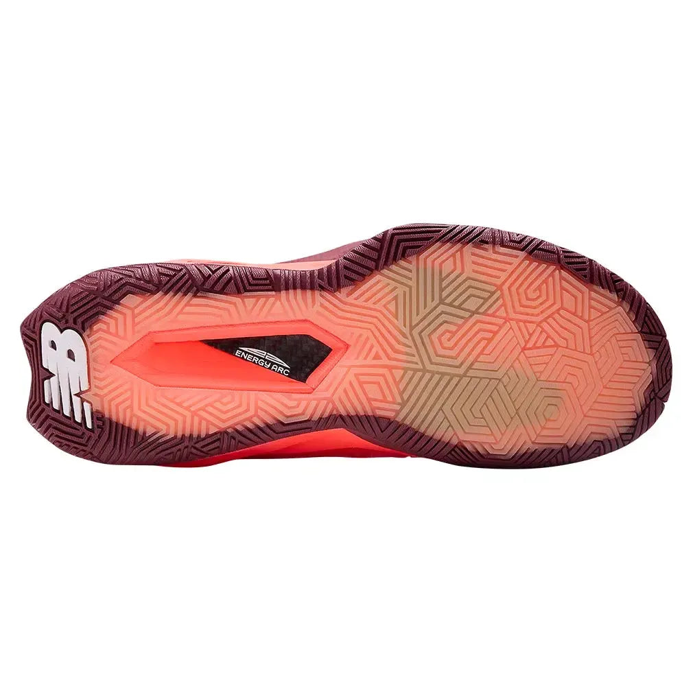 Women's Coco CG2 B Width Tennis Shoes Urgent Red and Monarch Burgundy