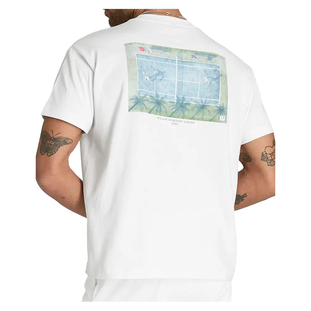 Men's Classic Cotton Graphic Tennis Tee