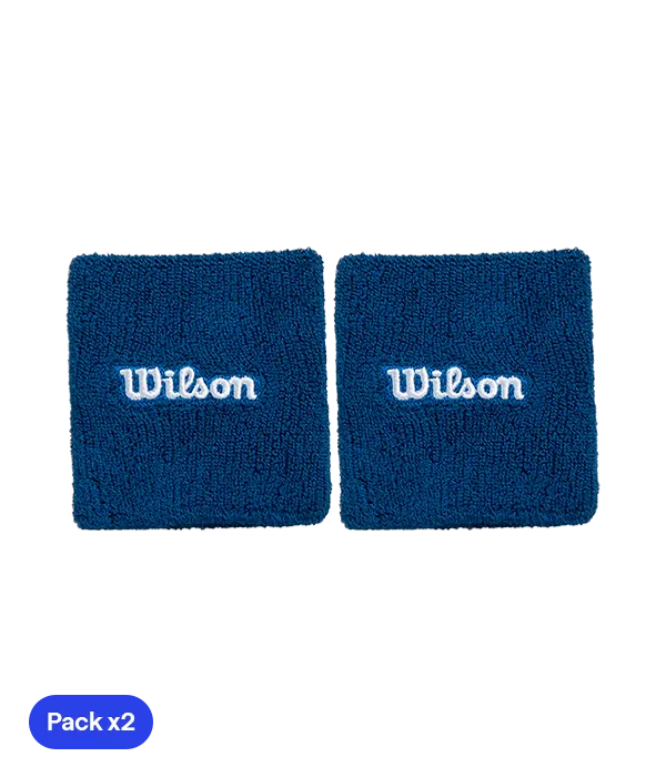 Wristband Cortas Wilson Azul Marino 2025 (x2)