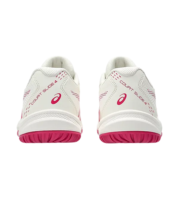 Padel Shoes Asics Court Slide 4 Cream/Bright Rose Mujer 2025