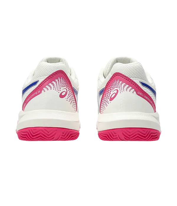 Padel Shoes Asics Gel-Dedicate 8 Clay Cream/Dark Cobalt Mujer 2025