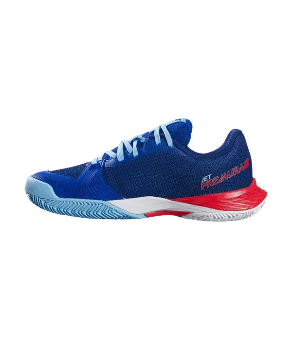 Padel Shoes Babolat Jet Premura 2 Junior Boy Blue/Poppy Red