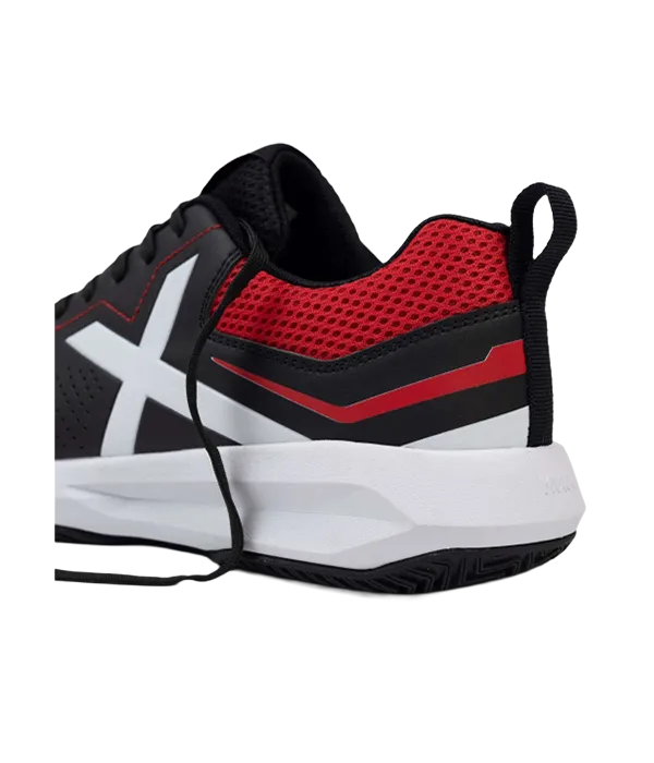Padel Shoes Munich Focus 02 Negro/Rojo 2025