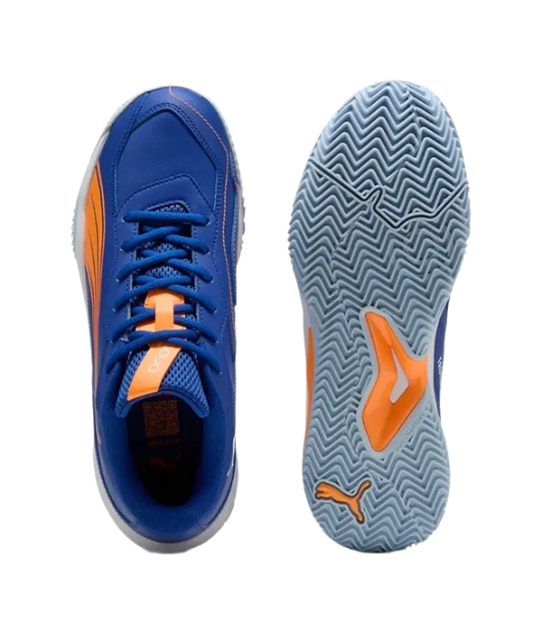Padel Shoes Puma Nova Smash Vivid Blue/White/Hit Fire 2025