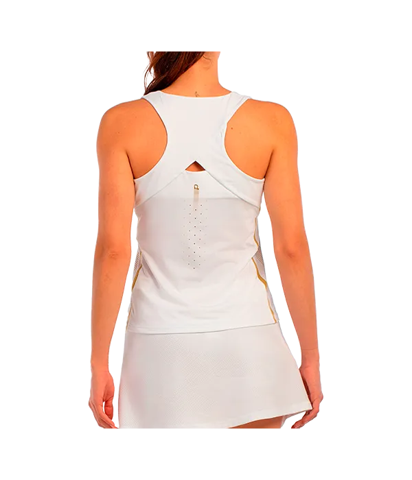Camiseta Tirantes Bullpadel Acora Mujer White 2025 Premier Padel