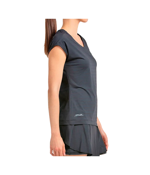 Camiseta Bullpadel Adoros Mujer Negro 2025