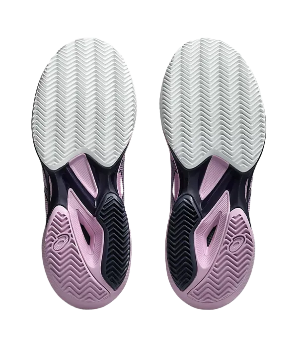 Padel Shoes Asics Solution Speed FF 3 Clay Mujer Light Ube/Indigo Fog 2025