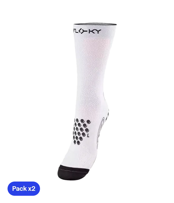 Calcetín de Compresión Floky S-Mash 3D White 2025