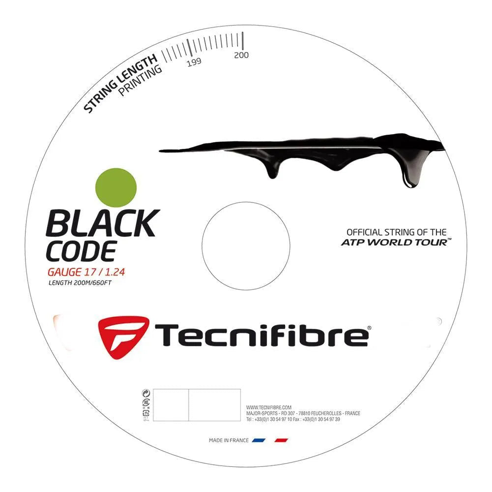 Black Code Tennis String Reel LimeTienda Tennis