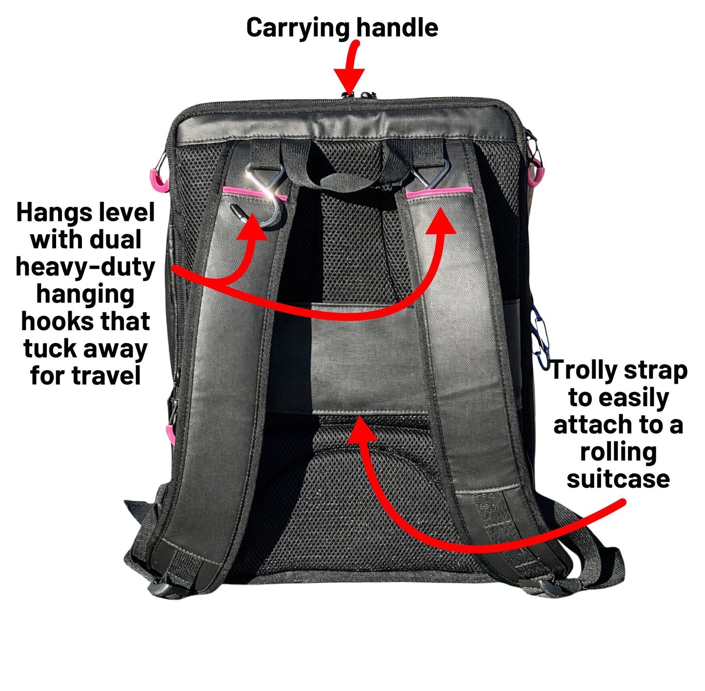 Oktō Rec Lite Paddle Sports Backpack | Black & Pink