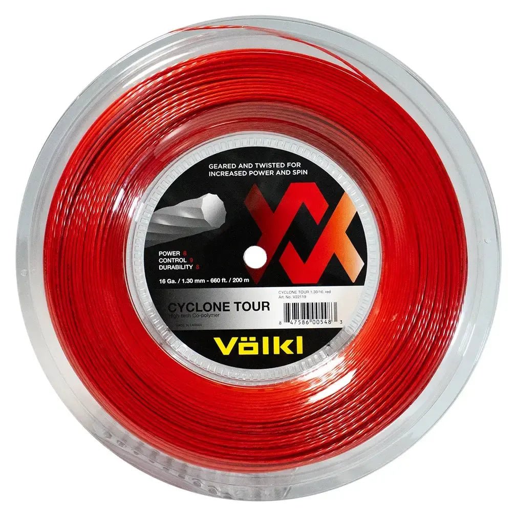 Cyclone Tour 16G/1.30MM Red Reel Tennis StringTienda Tennis