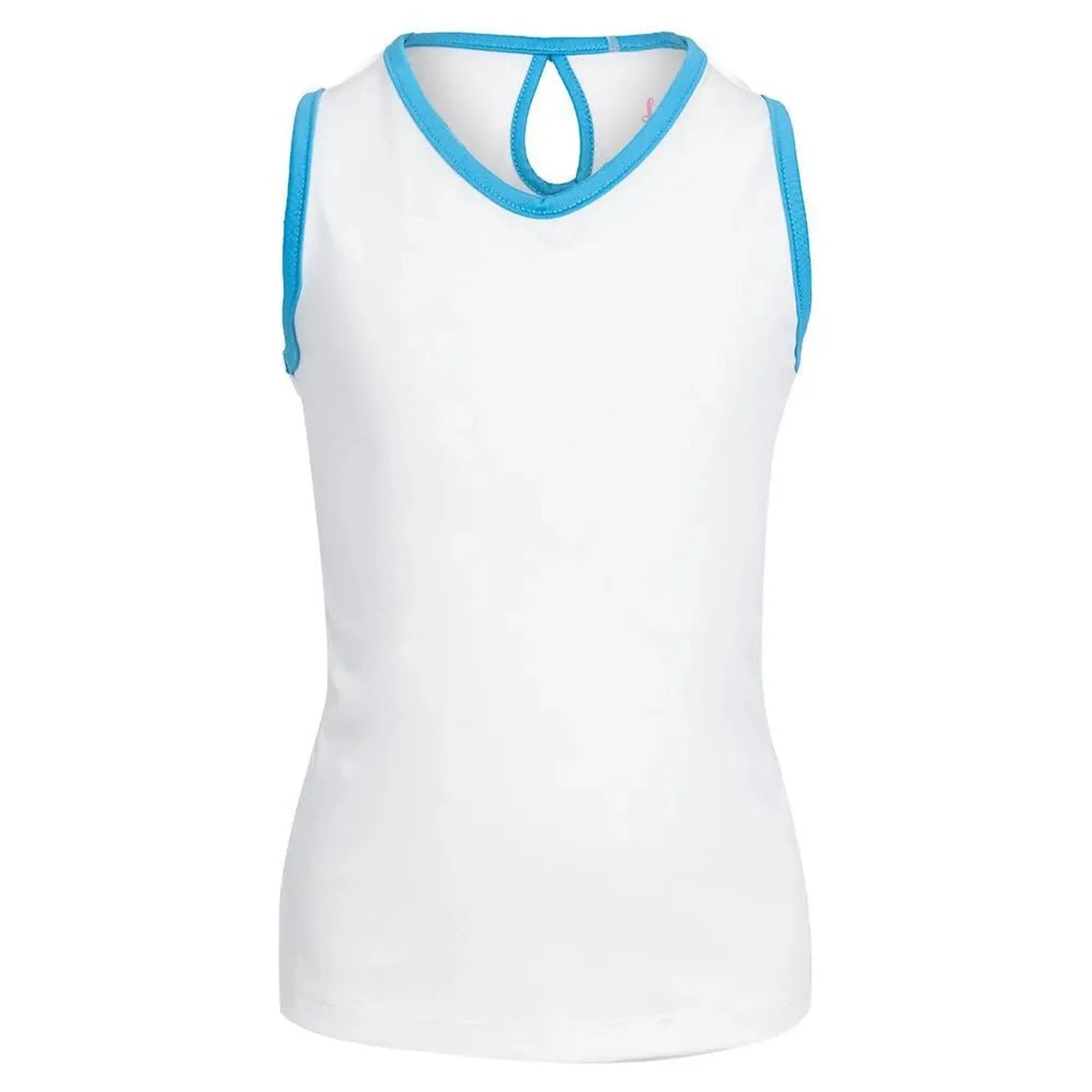 Girl's Keyhole Back Tennis Tank WhiteTienda Tennis