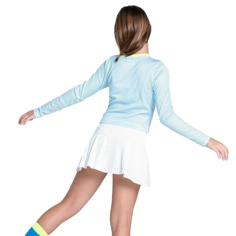 Girls' Victory Steak Long Sleeve Tennis Top OceanTienda Tennis