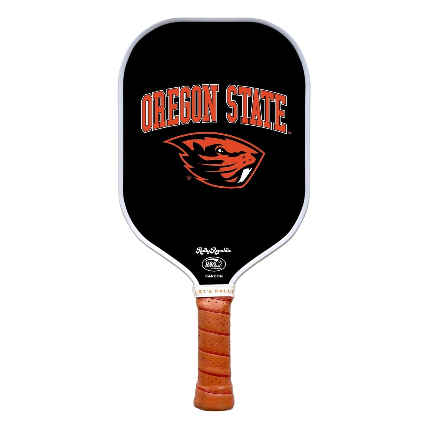 Rally Republic Pickleball Oregon State Beavers Orange Beaver Pickleball Paddle