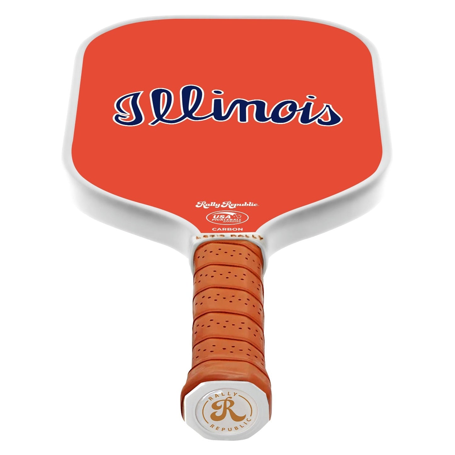 Rally Republic Illinois Fighting Illini Orange Script Illinois Pickleball Paddle
