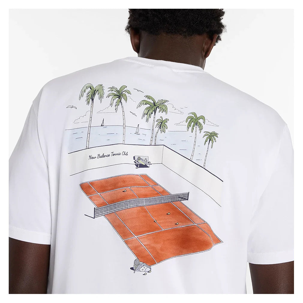 Men's Graphic Tennis T-Shirt White