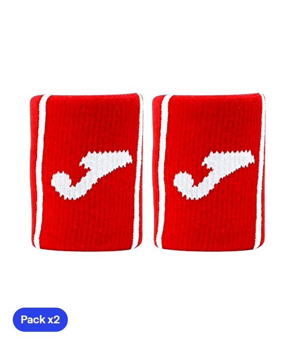 Wristband Joma Game Corta Rojo (Pack x2)