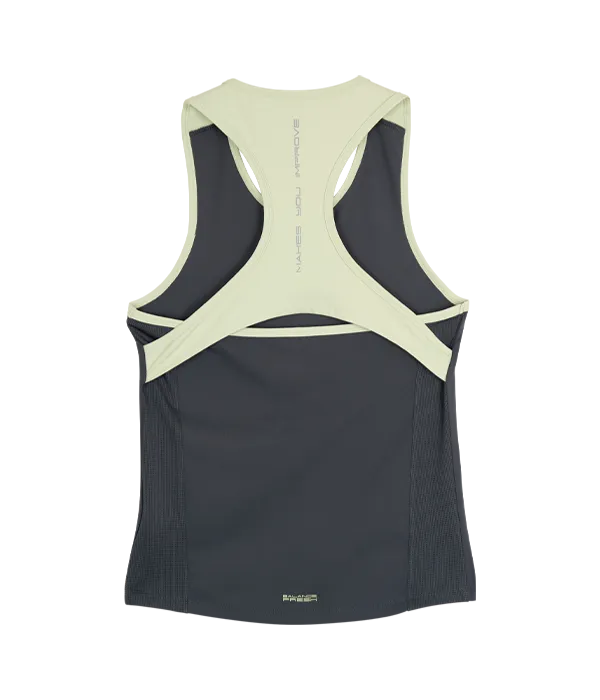 Camiseta Tirantes NOX Pro Mujer Gris/Verde