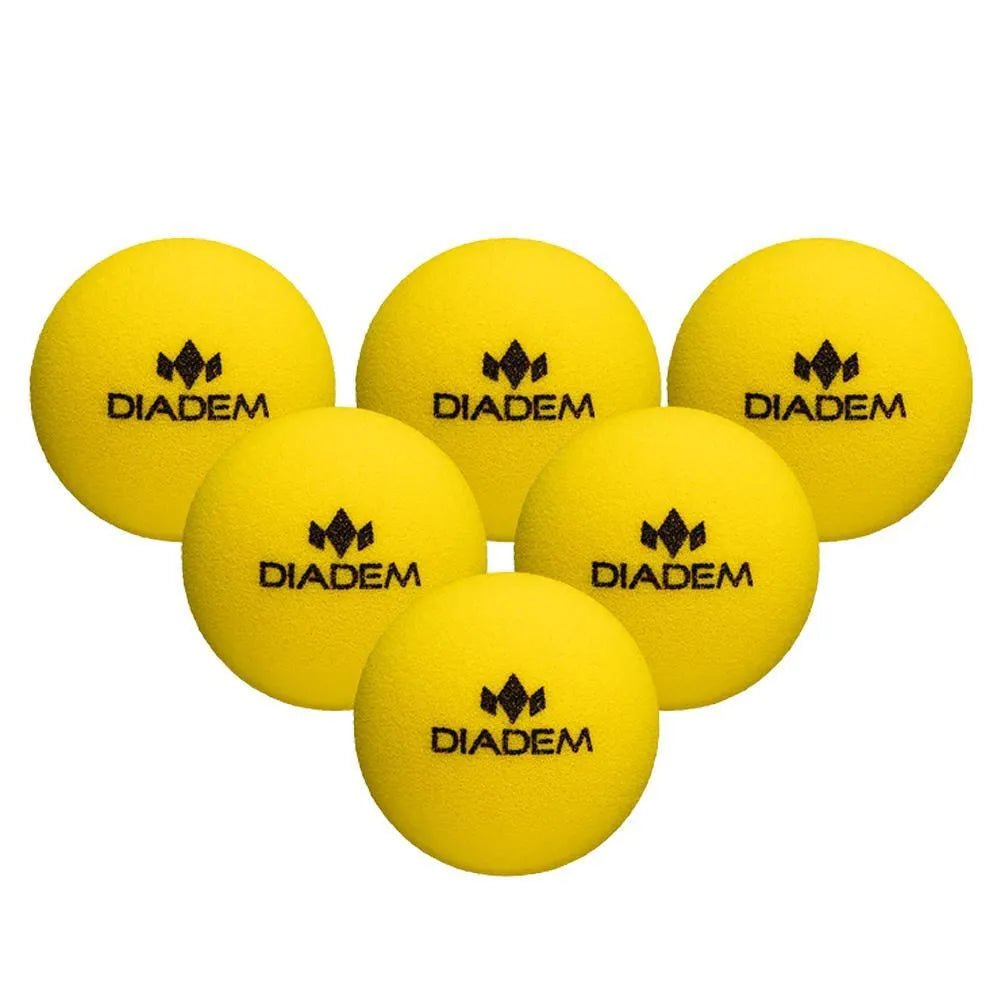 Official Quiet Pickleball 6 Pack YellowTienda Tennis