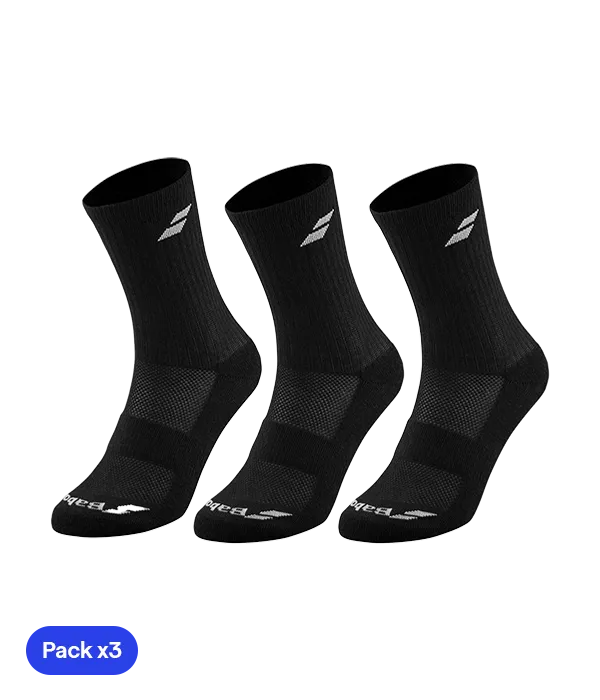 Socks Babolat Negro Junior (Pack x3)