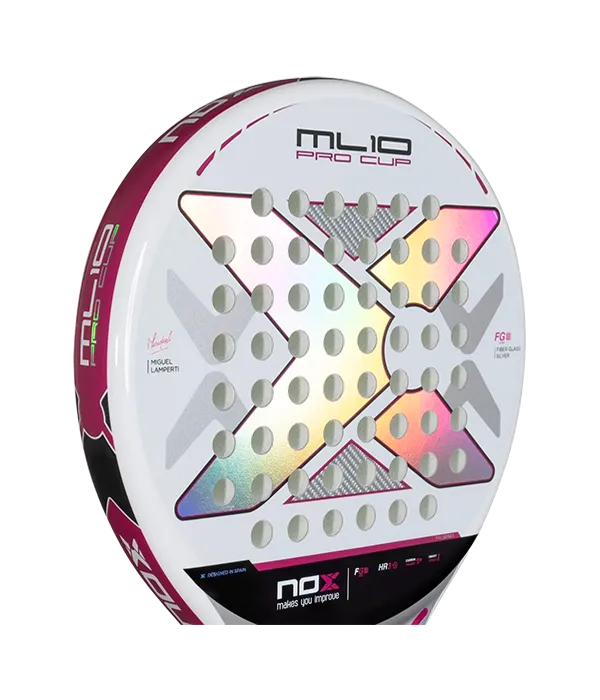 NOX ML10 Pro Cup Silver 2025 Miguel Lamperti Padel Racket