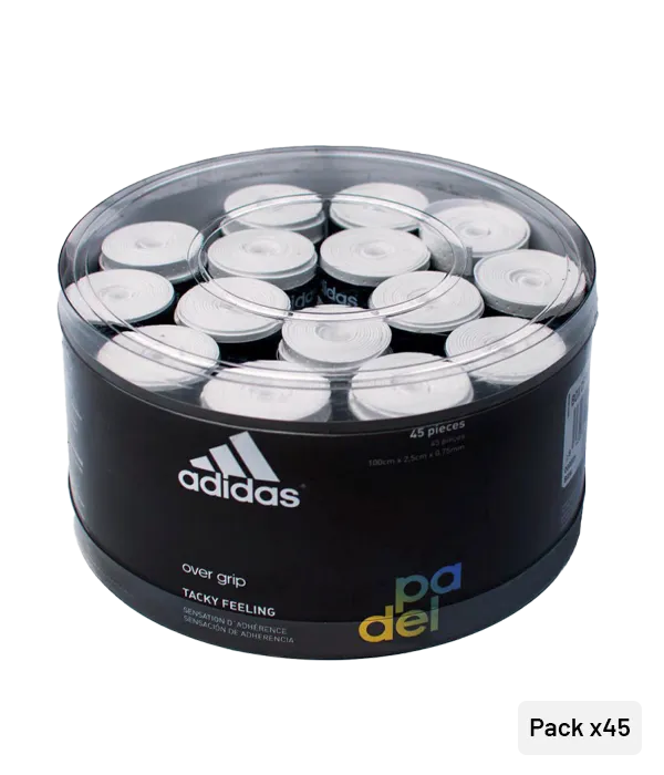 Tambor Overgrips Adidas Perforado White (x45)