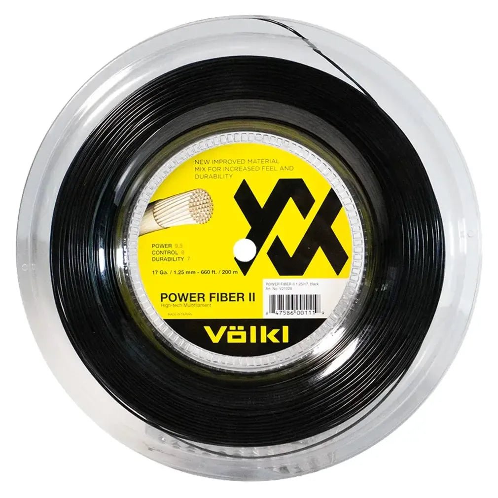 Power Fiber II 17G Black Reel Tennis StringTienda Tennis