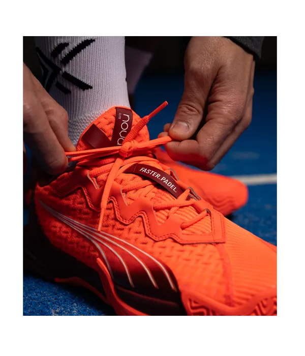 Padel Shoes Puma Nova Elite Red/Dark Crimson/White 2025