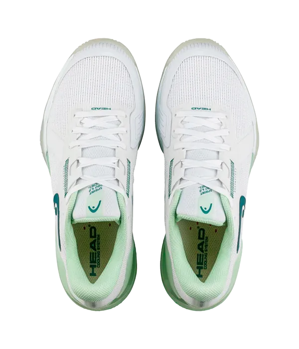 Padel Shoes HEAD Sprint Pro 4.0 Padel Mujer White/Green 2025