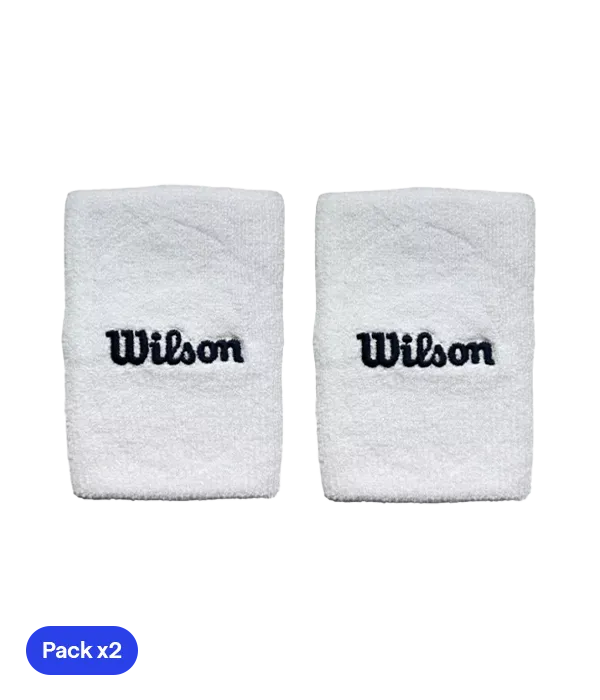 Wristband Largas Wilson White 2025 (x2)