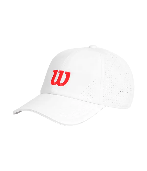 Cap Wilson Blanca Logo Rojo 2025