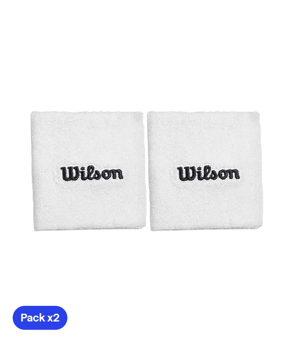 Wristband Cortas Wilson White 2025 (x2)
