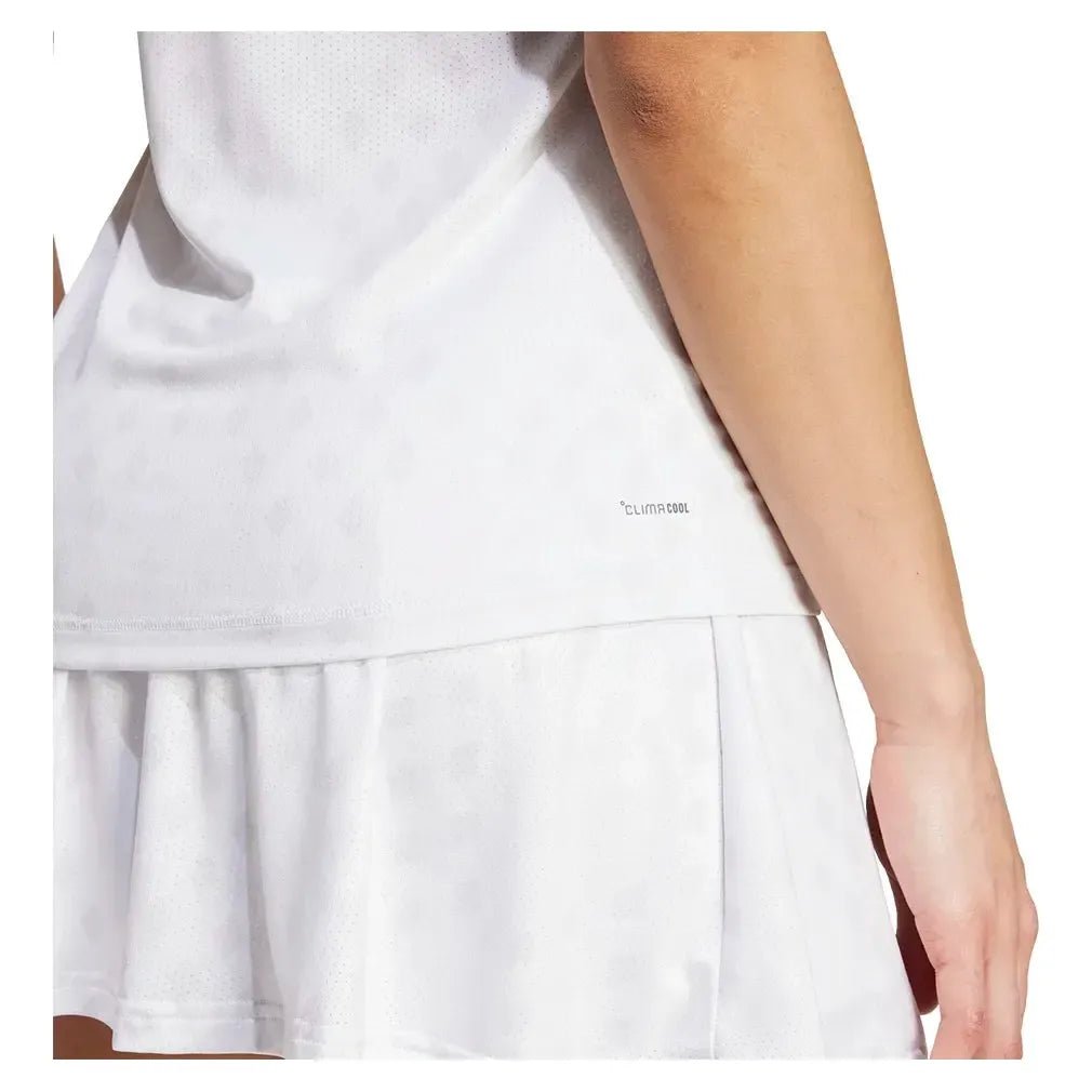 Women's Club Graphic Tennis Tank White and Dash GreyTienda Tennis