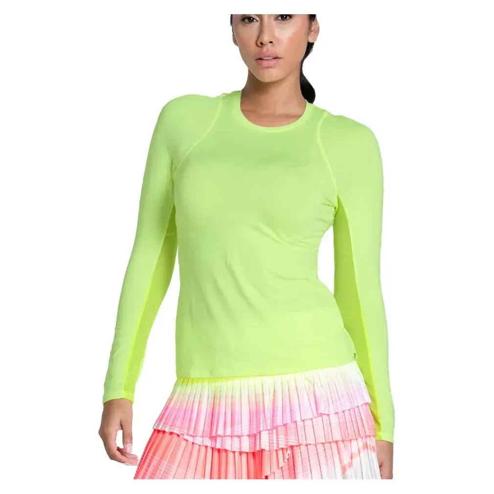 Women's LUV Breeze Long Sleeve Tennis Top Lemon FrostTienda Tennis