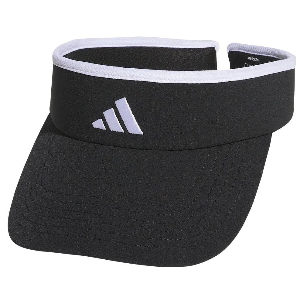 Women's Match 2 Visor Black and WhiteTienda Tennis