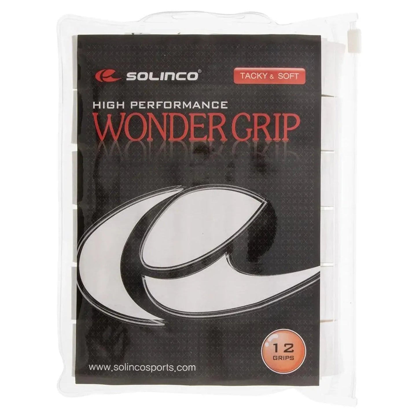 Wonder Tacky Tennis Over Grip White 12 PackTienda Tennis