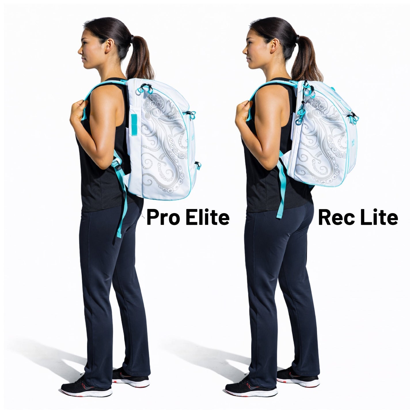 Oktō Pro Elite Paddle Sports Backpack | White & Teal