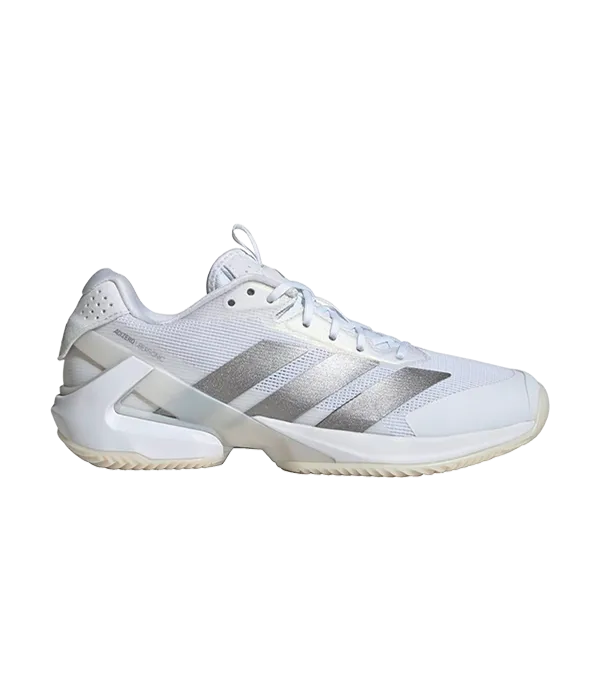 Padel Shoes Adidas adizero Ubersonic 5 CL Mujer Blanco/Plata 2025