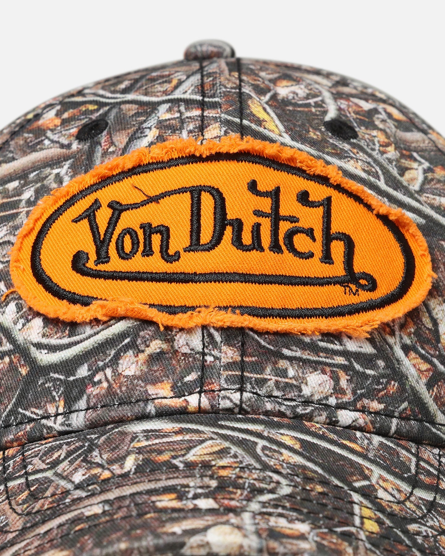 Von Dutch Woodcamo Dad Strapback Cap Camo/Orange