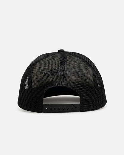 Loiter Airbrush Panther Trucker Snapback Cap Black