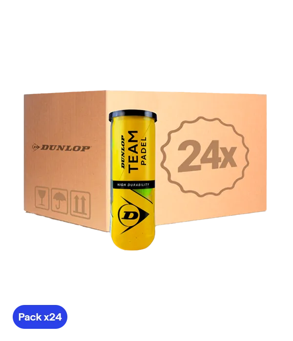 Box Balls  Dunlop Team Padel (Pack x24)