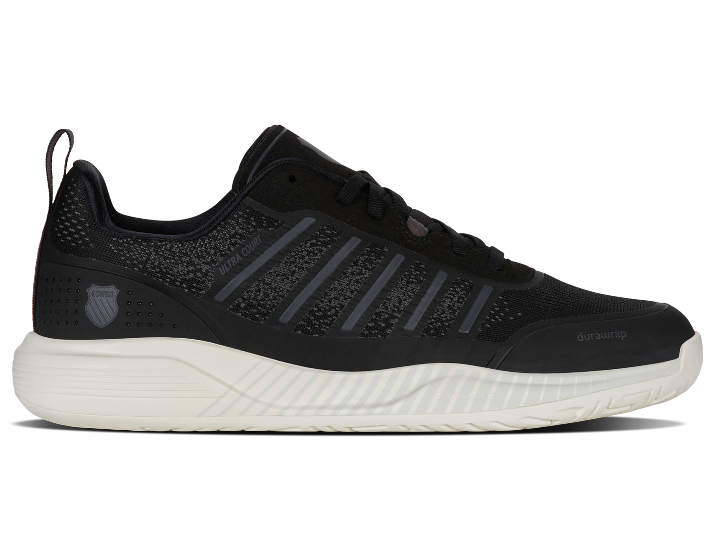 K-Swiss Men's Shoes Ultra Court | Black/Snow White/Asphalt