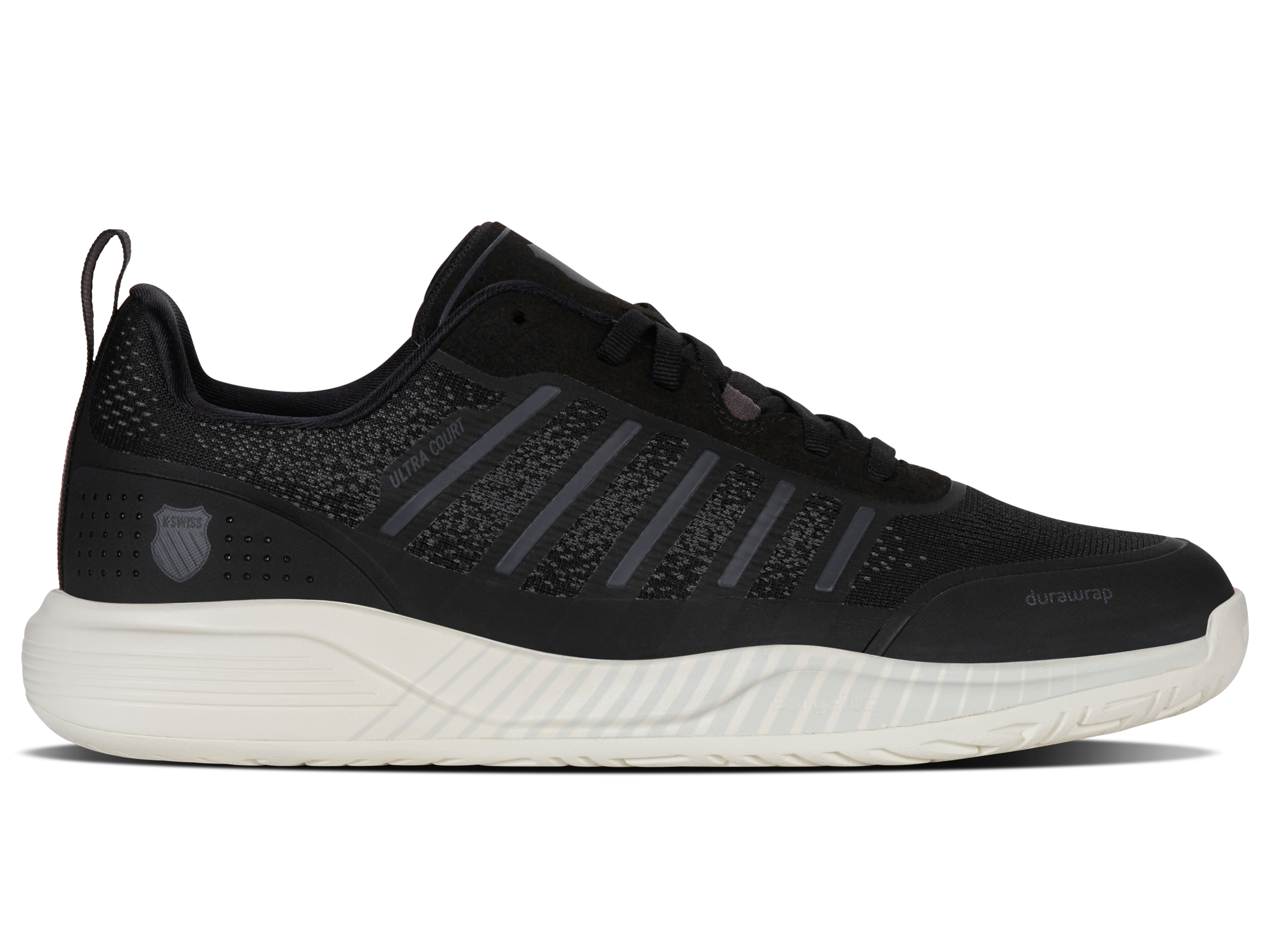 K-Swiss Men's Shoes Ultra Court | Black/Snow White/Asphalt