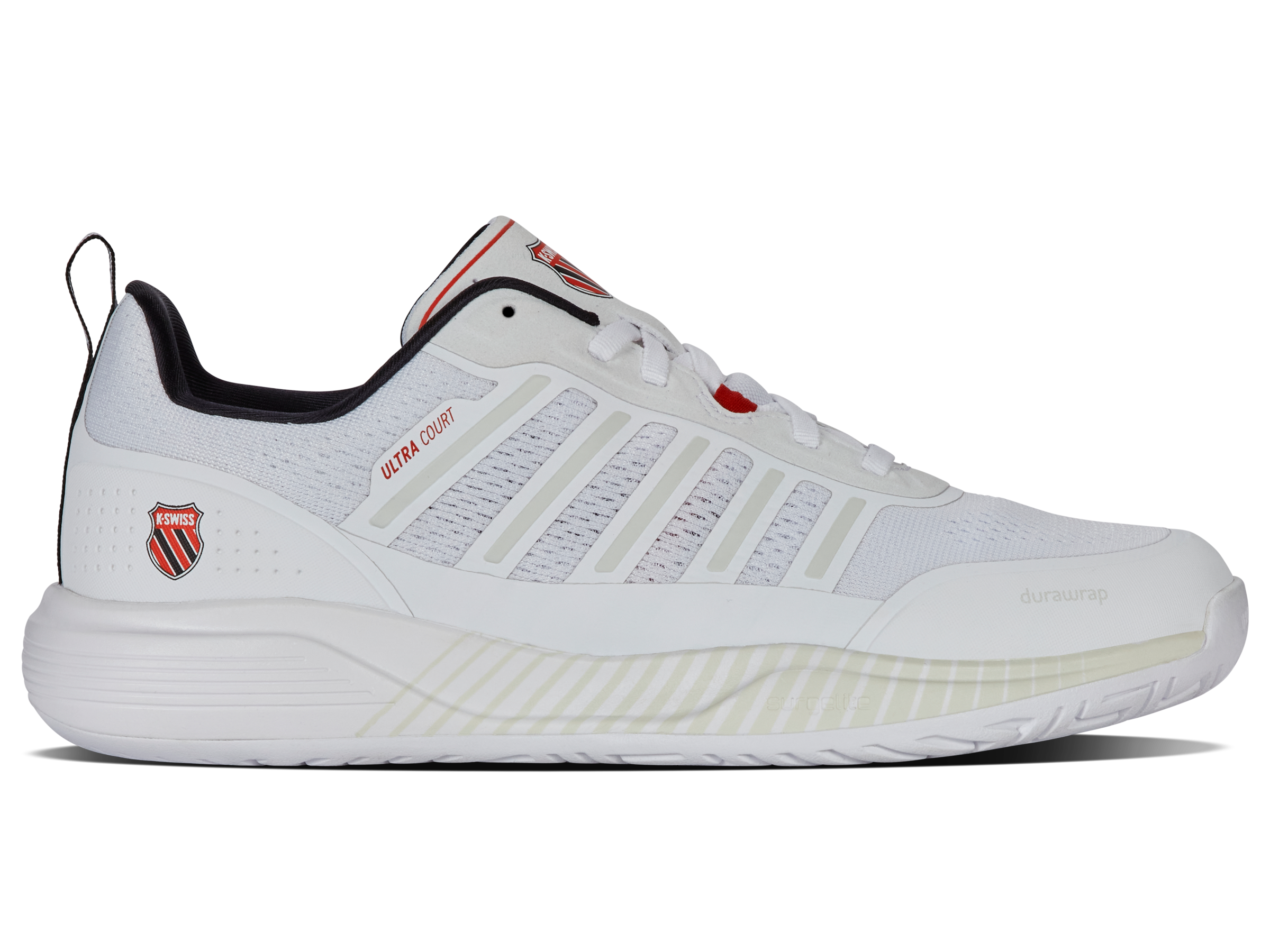 K-Swiss Men's Shoes Ultra Court | White/Black/Mars Red