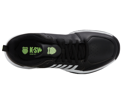 K-Swiss Men's Shoes Court Express 2 | Black/White/Soft Neon Green